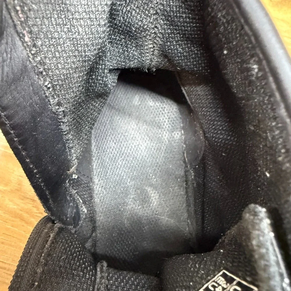 Dr Martens Big Girls Youth Size 3 Black Glitter Patent Leather Combat Boots 1460